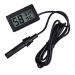 Wingoneer 2-in-1 digital LCD integrated thermometer hygrometer with external for reptiles incubator aquarium poultry-black