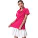 Women's Dry Fit Golf Polo Shirt 3 Pack - Black/Rose/Purple - Size Large - Buy Online on GoSupps.com