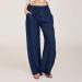 Apendorf Women's Linen Wide Leg Pants - Summer Casual Bottoms with Pockets | Navy, 3X-Large - Buy Online on GoSupps.com