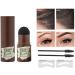 Eyebrow Powder Stick Eyebrow Stamp One Step Eyebrow Stamp Shaping Kit Long Lasting Eyebrow Makeup Eyebrow Powder Tool Set (black) - Buy Online on GoSupps.com