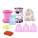 Florauspicious reusable menstrual cup get florauspicious menstrual cups for female care 3 pieces (large pink) pink/pink/pink 1 piece (3 pack)