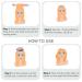 Heatless Curlers - Calp Lock Winders for Stunning Waves Overnight | DIY Styling for Short & Long Hair | Green - Buy Online on GoSupps.com