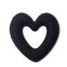 KALLORY Black Hair Rings - Short Heart Shaper Sock for Bun, Women's Hair Ring Maker - Doughnut Shape, Thin Medium Black - Buy Online on GoSupps.com