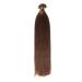 Dark brown keratin bonding extensions 100% remy real hair human hair - 50x 1g 45cm smooth strands - long hair with keratin bondings U -tip hair elongation hair compression color:#2 dark brown