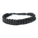 Bobiya 2 strands Synthetic Hair Fold headband Classic chunky braided braids Elastic Stretch Toupet for women-girl beauty addition (black)
