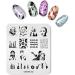 KADS 4Pcs Nail Art Stamping Plate Set for Salon Designs - O1 - Buy Online on GoSupps.com