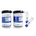 ixaer 50Pcs Blue Diabetic Blood Glucose Test Strips with 50 Free Lancets for Glucometer Blood Glucose Monitor US Stock