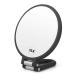 CLSEVXY Magnifying Handheld Mirror Double Sided, 1X 15X Magnification Hand Mirror, Travel Folding Hand Held Mirror, Adjustable Rotation Pedestal Makeup Desk Mirror Vanity Mirror