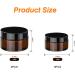Gauato 6-Piece Glass Cosmetic Containers Set - 20ml & 30ml Brown Cream Cans for Lotions Creams & Doses with Lid & Liner - Ideal for International Shipping - Buy Online on GoSupps.com
