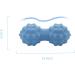 Buy Gleavi Muscle Massage Device - Silicone Yoga Ball & Acupuncture Tool for Whole Body Relief | Fitness Scooter & Manual Massage - 15x6cm Blue - Buy Online on GoSupps.com