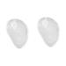 Healifty 2 Pairs Forefoot Pads for Women Toe Guard Flip-Flops Metatarsal Pads Shoe Insoles Flip-Flops Toe Shoe Pads Toe Protectors Gel Insoles Flip-Flops Forefoot Pads Pinch White Slippers Whitex2pcs 8x6cmx2pcs