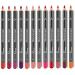 12 Colors Matte Lip Liner Pencil - Waterproof & Long Lasting Velvet Lipstick Pen - Buy Online on GoSupps.com