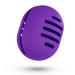 Fauxomor makeup sponge holder triple-side-breathable ultra-soft Silicone Beauty Blender Travel Case for all mak-up sponge purple 1 piece (1 Pack) B-Lila (5 line)
