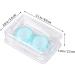 Homsfou Mini Container for Colored Contact Lenses - Japanese Style Lens Case with Mirror Blue Eye Contact Lens Cleaning Box (1.8x5cm) - Buy Online on GoSupps.com