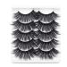 Desikixudy 5 Pairs 25mm Eyelashes Eyelashes Lashes Natural Dramatic Volume Eyelashes Extension False Eyelashes 5D89