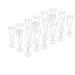 Plastic Champagne Flutes Mini Champagne Glasses 18 Pack Clear Disposable Champagne Glasses 5.5OZ Mimosa Wine Glasses Idea for for Wedding Party Toasted Flute Cocktail Cup