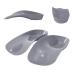 3/4 Original High Arch Inserts Firm Orthotics for Plantar Fasciitis Flat Feet Over-Pronation Comfort Metatarsal Pad Support Insoles Relief Heel Spur Pain Men9-11/Women10-12 Gray