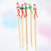 EXCEART 5Pcs Bamboo Ear Cleaning Spoon Chinese Doll Head Earwax Remover Tool - Natural Wood - Buy Online on GoSupps.com