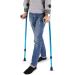 GagalU Folding Medical Forearm Crutches Portable Adult Elbow Arm Cuff Crutch Walker with Height Adjustable Collapsible Lightweight Aluminum Alloy - Buy Online on GoSupps.com
