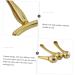 Premium Gold T-Bar Eye Massage Roller Set - Eye Cream Massage Device for Refreshing Skin - 9.6x3.5cm - Buy Online on GoSupps.com