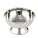 SOLUSTRE Shaving Bowl Stainless Steel Shaving Soap Bowl Shaving Mug Shaving Foam Cream Cup Shaving Accessories for Salon Shop Home (Silver)