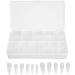 550 Tablets Long Clear Nails Ultra Thin Clear Stiletto Fake Nails Set Long Full Cover Almond Shaped with Rhinestones Designs for Wedding Dating Party Acrylic Nail Tips Kit - Buy Online on GoSupps.com