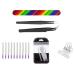 Fiberglass Nail Extension Set - Fibernails for Acrylic Tips | Professional Salon Manicure Tool Kit | International Shipping Available - Buy Online on GoSupps.com
