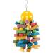 Colorful Vogel-Kachzeug: Hanging Wooden Pearl Toy for Parrots - Chewing Blocks & Swing for African Grey Amazon Cockatoo & Budgies - Buy Online on GoSupps.com