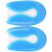 Heallily Silicone Gel Heel Cups - U-Shaped Soft Cushion Shoes Pads for Heel Pain - Shock Absorbing Support - Size S (1 Pair) - Buy Online on GoSupps.com