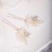 Chargances 2 Pieces Pearl Wedding Hair Pins Crystal Bridal Hair Pins Set Elegant Rhinestone Beaded Bride Headpiece Hair Accessories for Women and Girls (Gold) - Buy Online on GoSupps.com