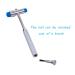 QIYUN Tromner Neurological Reflex Hammer with Needle and Brush - Neurologic Diagnosis and Testing Tool - Lightweight Blue Reflex Hammer - Buy Online on GoSupps.com
