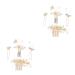 FRCOLOR 4 Sets hair accessories bride bridal Wedding Hair Pin Hair Comb Rhinestone Wedding Hair wedding decorations for ceremony rhinestone headpiece Zinc alloy fine flower headdress