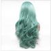 BGHJUE Synthetic Hair Wig with Natural Bangs & Pixie Cut - Fluffy Green Highlights for Women | International Shipping - Buy Online on GoSupps.com