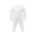 Eczema Baby Sleepsuit Moisturises Dry & Irritated Skin Helps Reduce Itching Long Sleeve with Built-In Mitts Eczema Clothing 12-18 Months White