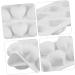 DECHOUS 3D Silicone Heart Mold Candy Making Molds Cake Mold Trays Silicone Cake Mold Silicone Soap Molds Heart Fondant Mold Candle Molds Cake Baking Moulds Chocolate Fudge White 29.5*3.5*17cm White - Buy Online on GoSupps.com
