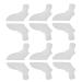 Big Toe SeparatorToe Soft Pad SeparatorSEBS Toe Se Big Toe Separator6 Pairs Big Toe Separator 3 Hole Soft Pad Pain Relief Overlapping Corrector Supplies