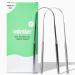 Mintier Tongue Scraper - 100% Rust Resistant Stainless Steel Tongue Cleaner - Experience Improved Oral Hygiene Enhanced Taste & Naturally Fresh Breath for Kids & Adults - Dishwasher Safe (2-Pack) Tongue Scraper Pack of...