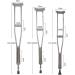 Anti-Slip Underarm Crutches Multi-Position Adjustable Crutches Aluminium Alloy Lightweight Auxiliary Crutch for Lucky Star - Buy Online on GoSupps.com