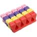 20Pcs Colorful Soft Sponge Finger Toe Separators - Nail Art Pedicure Tools for Salon Use (Random Colors) - Buy Online on GoSupps.com