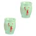 JECOMPRIS 2 STK Moxibustion scratch cup Moxibusion box Moxa-stick holder Cerace Moxa burner cup MOXIBUSTION-TOON MOXA-stick cover Massage Ceramic Products 9.5x7.3cmx2Pcs Gr nx2Stk