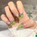 Temperament Enhancement Nail Patch Handmade Nail Dressing French Custom Nail Patch Little Red Book New Online Celebrity Nail Product (10-Piece Package) (Color : Green Size : XS) X-Small Green - Buy Online on GoSupps.com