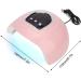 54W Intelligent UV LED Gel Nail Polish Dryer Manicure Tool with Automatic Sensors and LCD Display - Pink - Buy Online on GoSupps.com