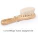 Haakaa Wooden Baby Hair Brush - Natural Soft Goat Bristles, Ideal for Cradle Cap - Perfect Baby Registry Gift - 1PC - Buy Online on GoSupps.com