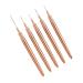 Dewedrt 5PCS 7/9/11/15/25mm Nail Liner Brush Set UV Gel Nail Brushes Kits French Stripe Line Painting Drawing Flower Pen Tools Easy Install D