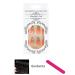 Sethexy Flower Almond French Press-On Nails - 24PC Pink Acrylic False Nails for Women & Girls - Green Flower Design - Buy Online on GoSupps.com