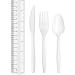 180 Count ZEML White Medium-Weight Disposable Plastic Silverware Cutlery Set - Buy Online on GoSupps.com