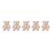 FEIlei 5PCS Cute Bear Nail Rhinestones Resin Bear Nail Gems Gummy Bear Nail Charms