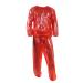 Haian PVC Jogging Suit/Sauna Suit (Size XL Clear Red) XL (Pack of 1) Red