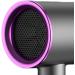 Hair Drier Mute 360 Degree Rotatable Nozzle Fast Drying ABS PP Portable Blow Dryer for Home Salon Grey With Blue Light - Buy Online on GoSupps.com
