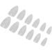 Clear Nail Tips Transparent Multi Size Semi Frosted False Nails Tips Ultra Thin Breathable for Home DIY (11#) - Buy Online on GoSupps.com
